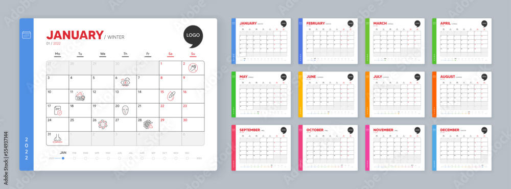 Calendar 2022 month schedule. Cream, Dont touch and Eye drops minimal line icons. Face biometrics, Insurance policy, Stress icons. Covid virus, Coronavirus, Nasal test web elements. Vector Calendar 2022 month schedule. Cream, Dont touch and Eye drops minimal line icons. Face biometrics, Insurance policy, Stress icons. Covid virus, Coronavirus, Nasal test web elements. Vector