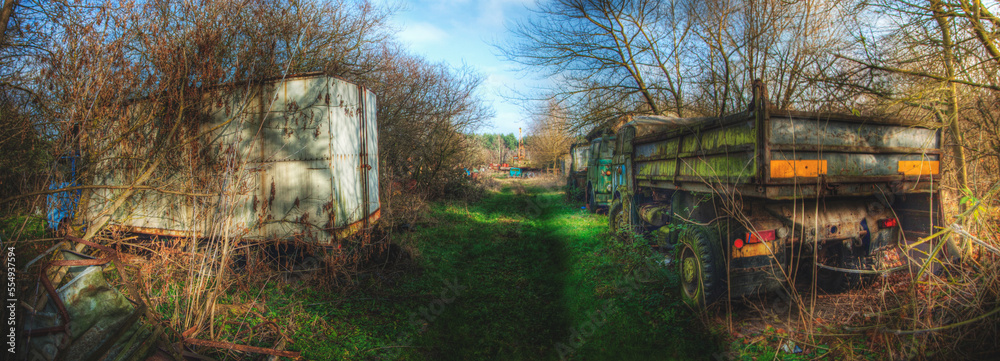 Naklejka premium złomowisko