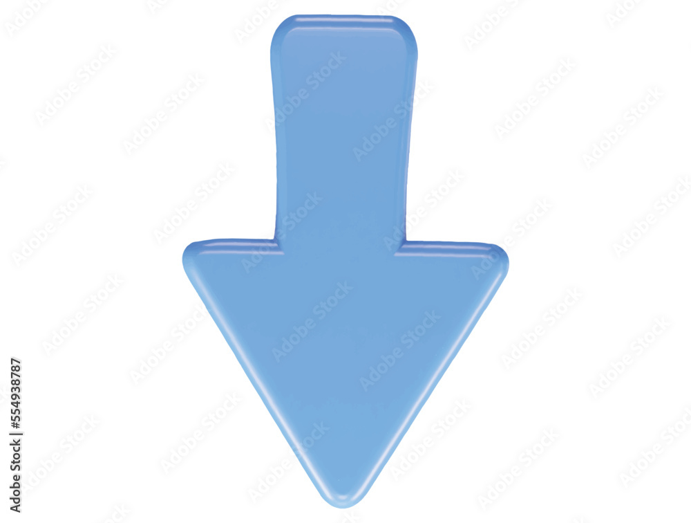 Arrow icon 3d rendering vector illustration Arrow icon 3d rendering vector illustration