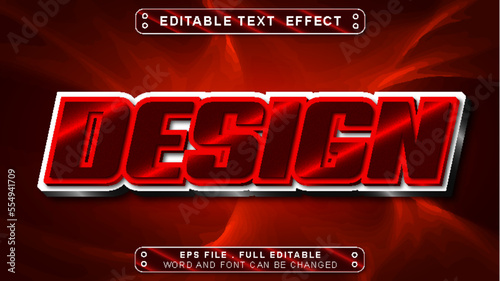 Design text effect editable