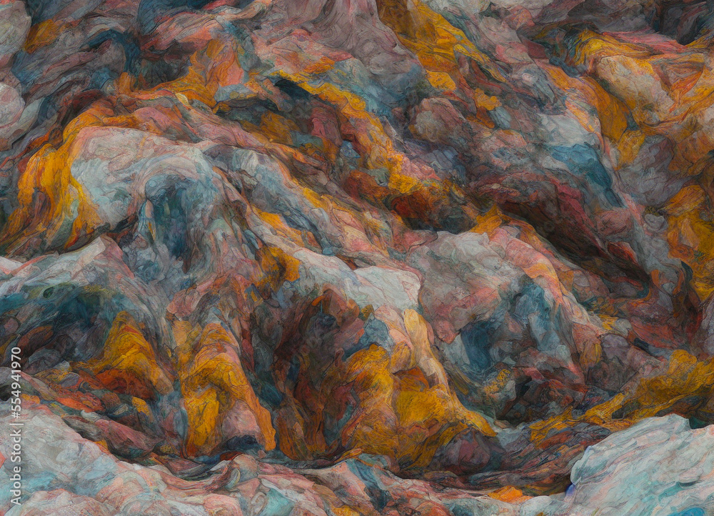 Background abstract image art with geological patterns created with Generative AI technology