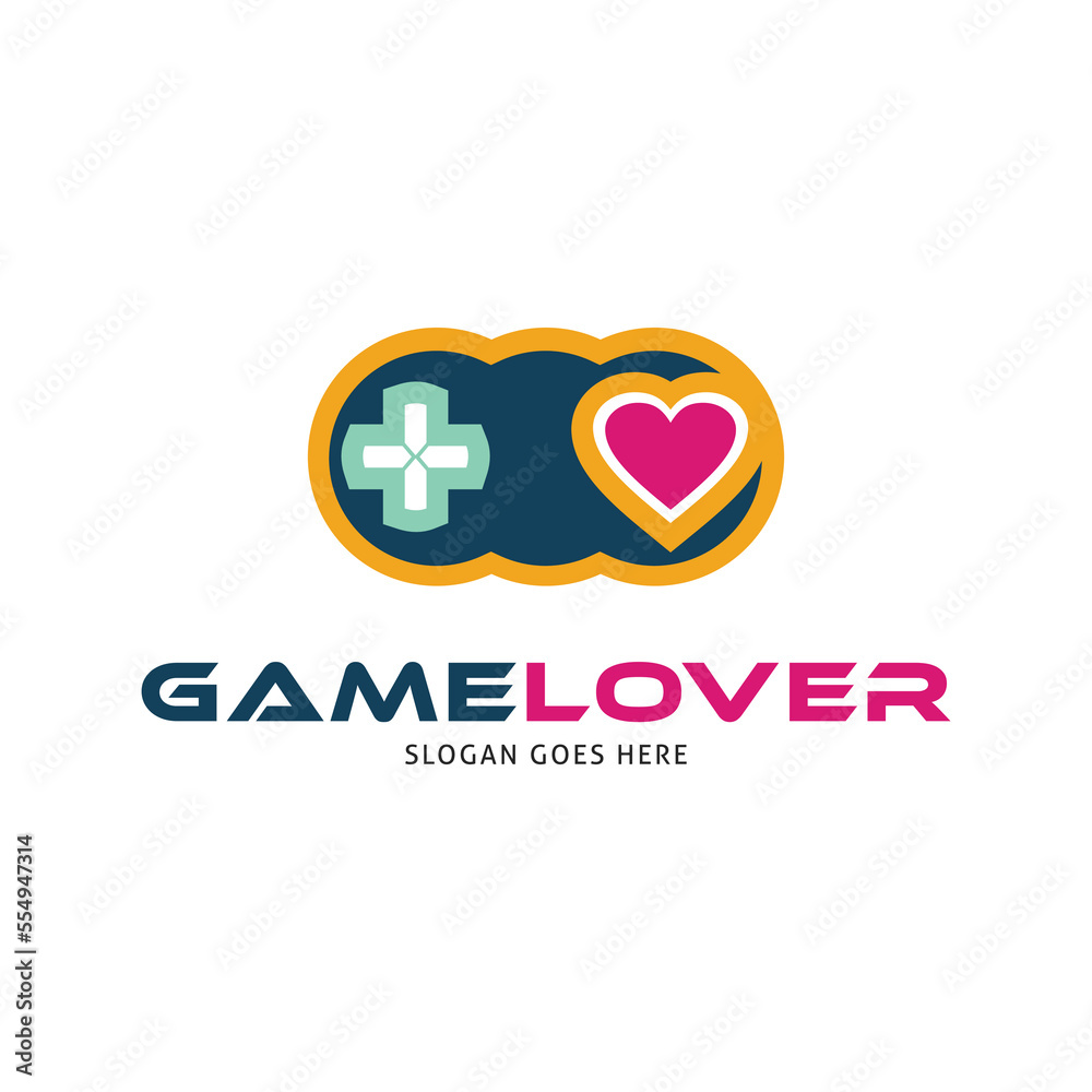Obraz premium Game Lover Icon Vector Logo Template Illustration Design