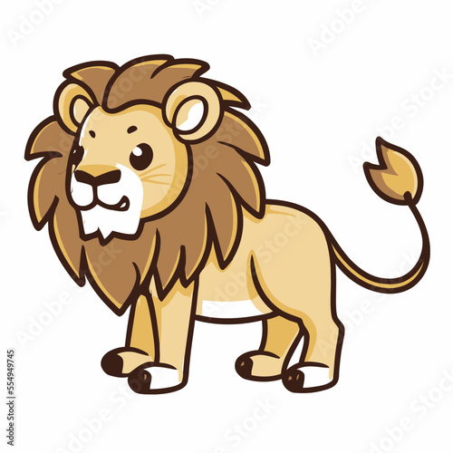 Vector illustration of a Baby Lion