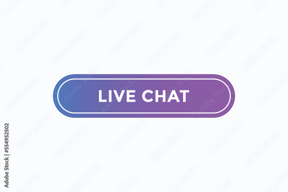 live chat button vectors. sign label speech bubble live chat
