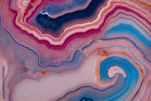 Marble in violet and purple colors . Painting was painted on high quality paper texture to create smooth marble background pattern of ombre alcohol ink .