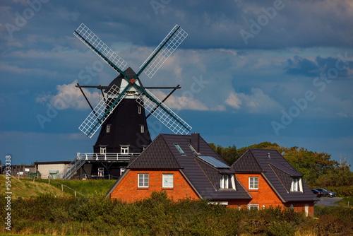 The windmill of Pellworm in Schleswig Holstein