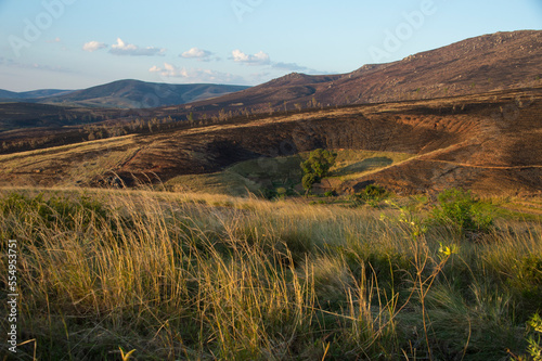 North central Madagascar highlands, where annual, landscape-wide burning is the norm; Madagascar