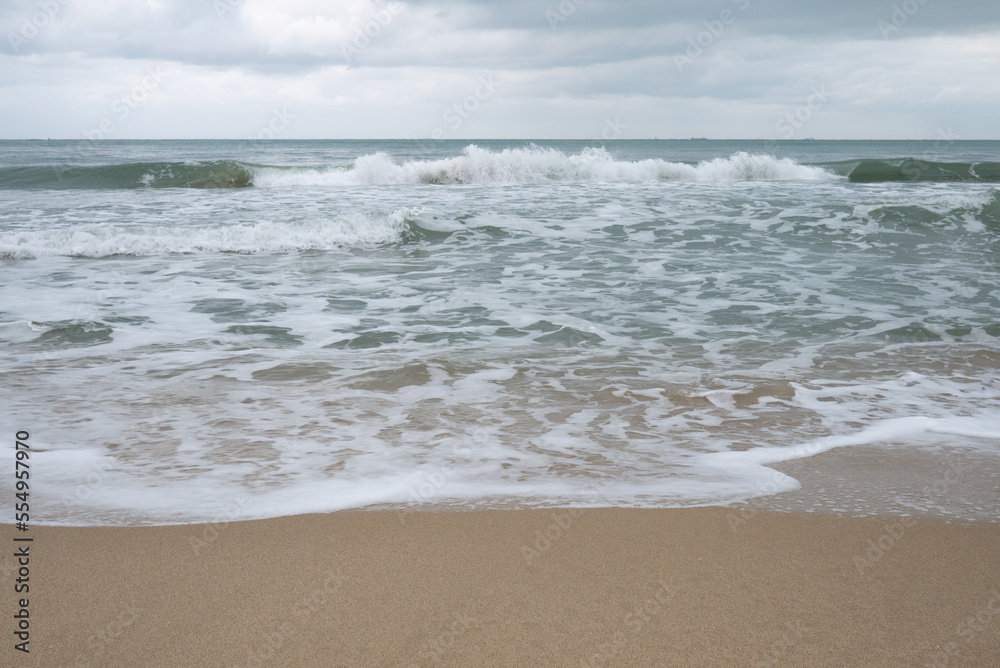 waves on the beach