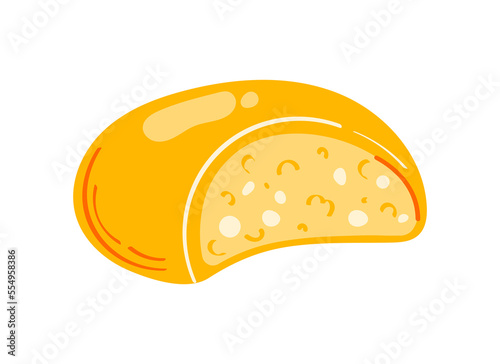 Japanese mochi rice dessert. Vector illustration isolated on white background
