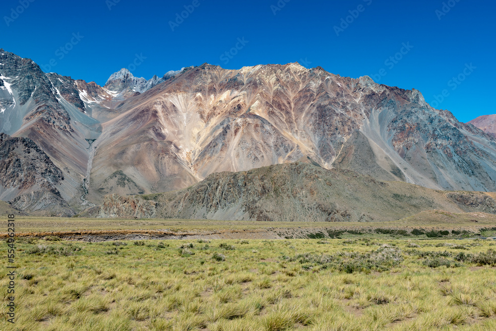 Landscape at Paso Vergara - crossing the border from Chile to Argentina while traveling South America