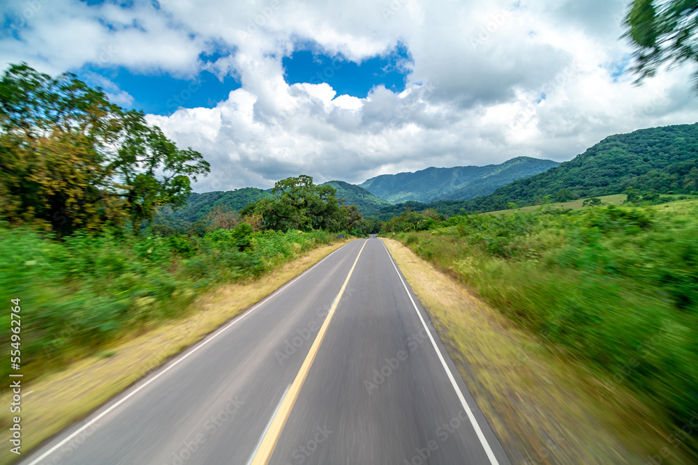 road in a beautiful mountain landscape