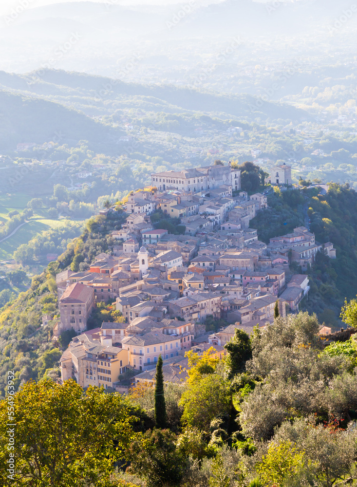 The town of Arpino seen from above.