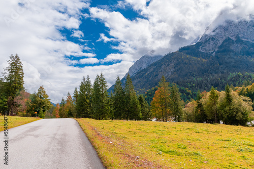 autumn in the Karwendel Range (Ahornboden/Eng Valley, Tyrol, Austria)
