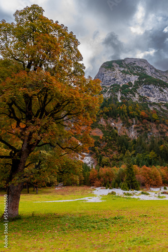 Ahornboden during autumn  Eng Valley  Tyrol  Austria 