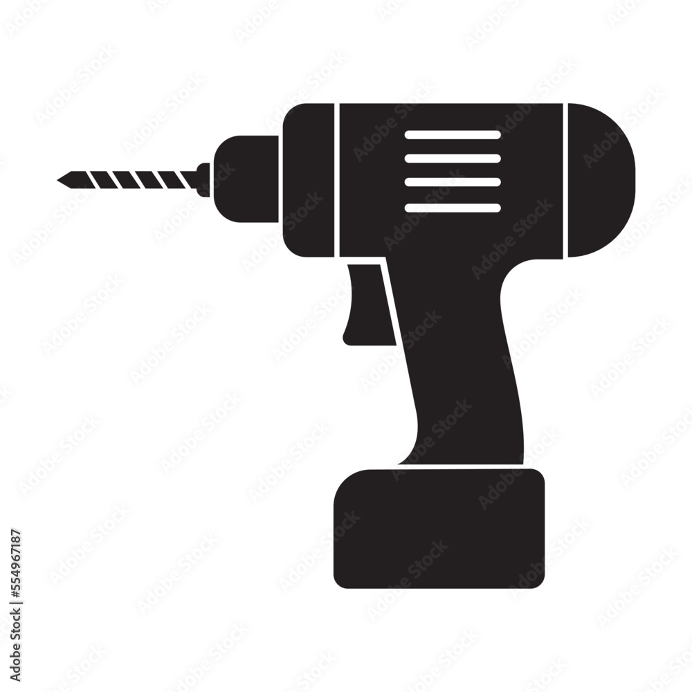 electric drill icon logo vector design template electric drill icon logo vector design template