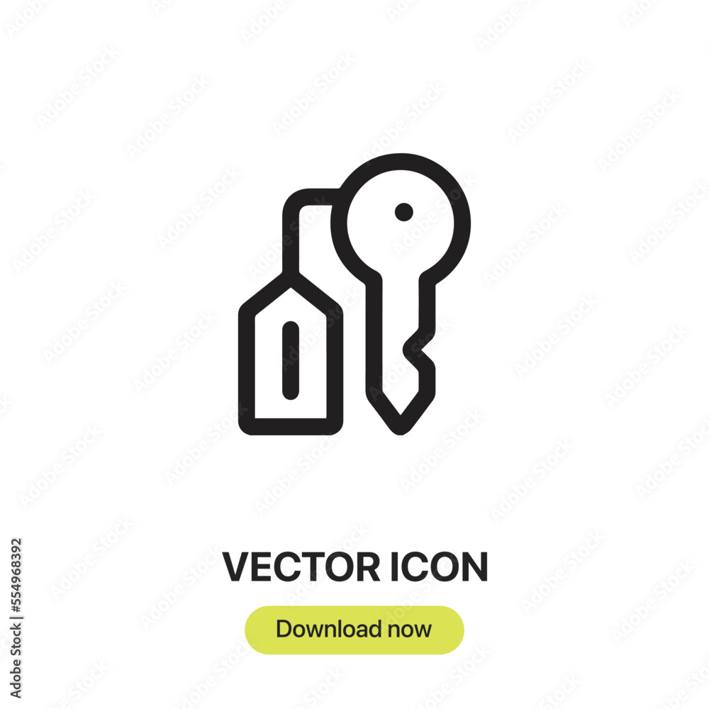 key icon vector. Linear style sign for mobile concept and web design. key symbol illustration. Pixel vector graphics - Vector. key icon vector. Linear style sign for mobile concept and web design. key symbol illustration. Pixel vector graphics - Vector.
