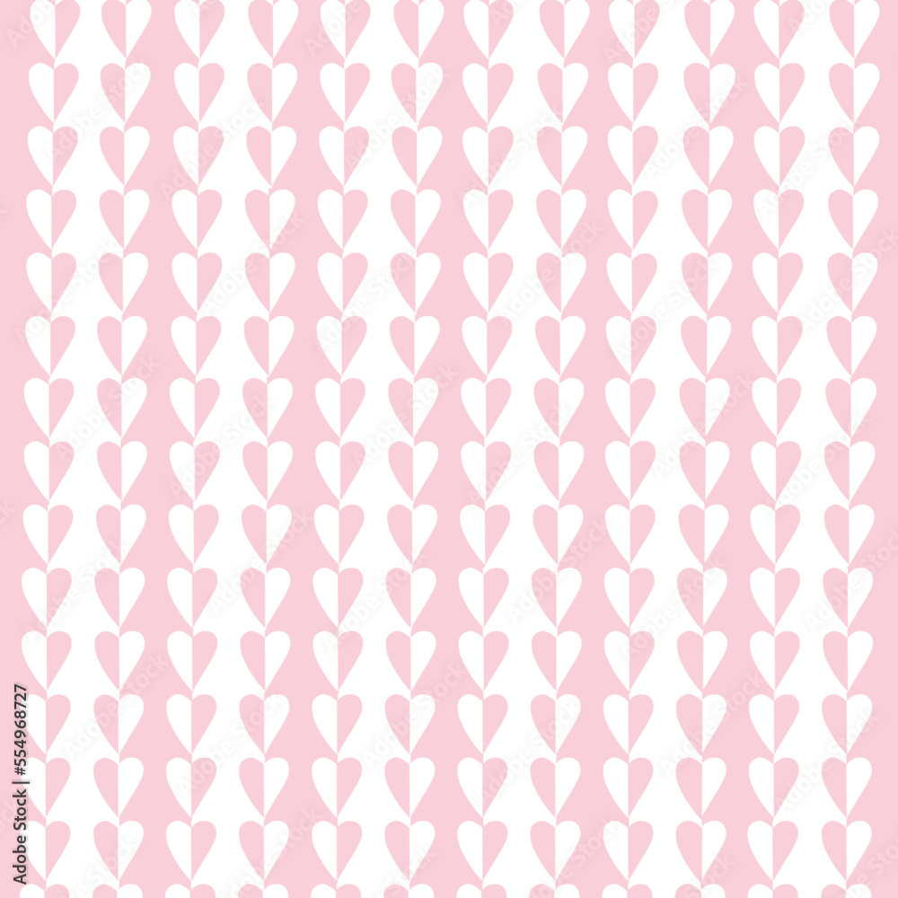 Fondo abstracto con corazones en rosa y blanco. Fondo abstracto con corazones en rosa y blanco.