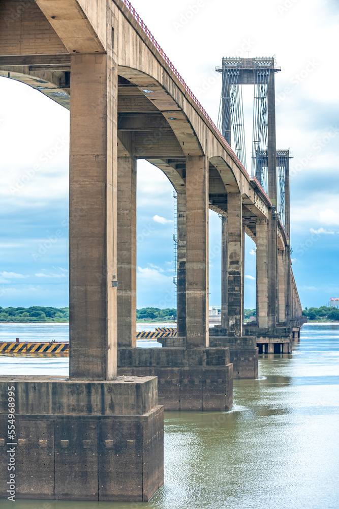 General Belgrano Bridge in Argentina on the Parana River General Belgrano Bridge in Argentina on the Parana River