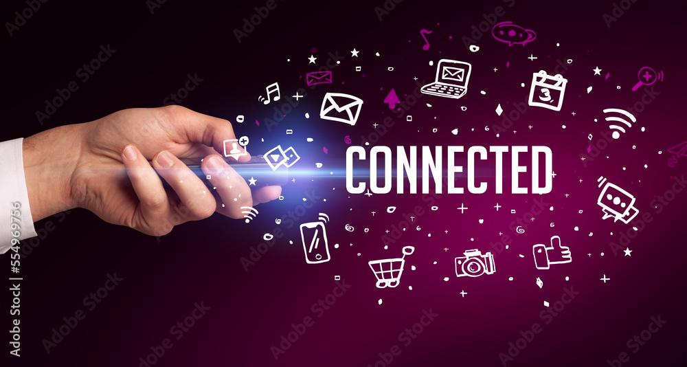 hand holding wireless peripheral concept hand holding wireless peripheral concept