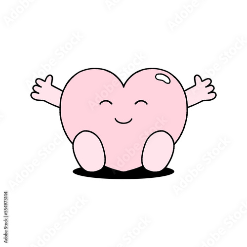 cute heart characters