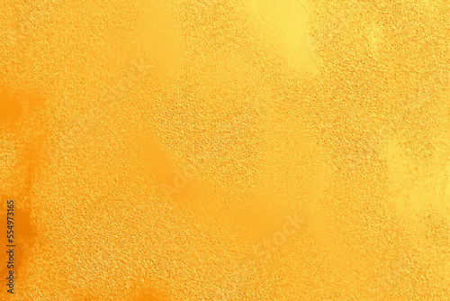 Blurred golden abstract background. Smooth transitions of yellow colors. Colorful gradient. Golden light marble backdrop. Colorful wallpaper  mockup for  website  web designers. Network concept ideas