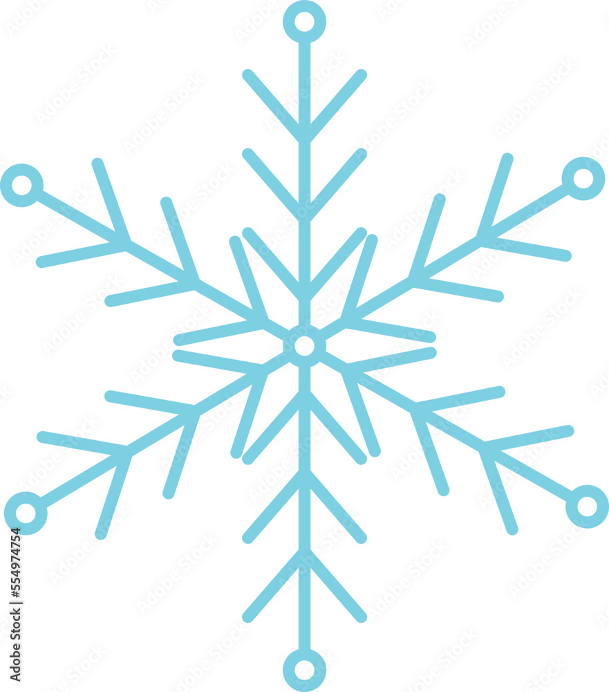 Simple snowflake icon isolated on white background. Blue Christmas and New Year winter symbol. Vector illustration. Simple snowflake icon isolated on white background. Blue Christmas and New Year winter symbol. Vector illustration.