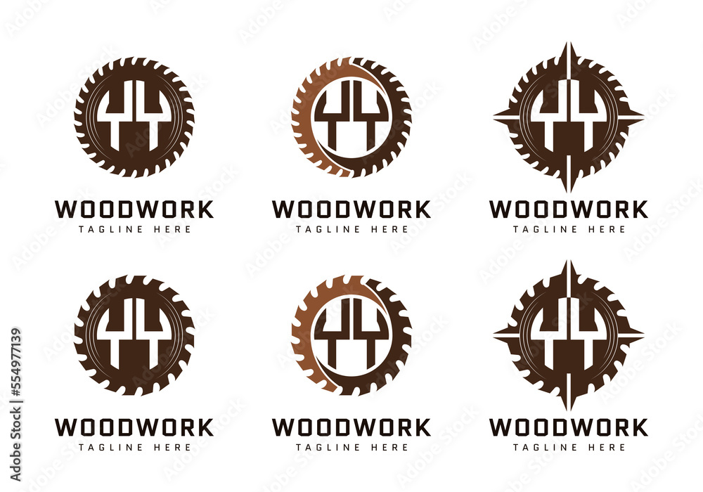 Obraz premium Monogram Y Letter in sawmill. Perfect for woodworker, industrial and construction logos
