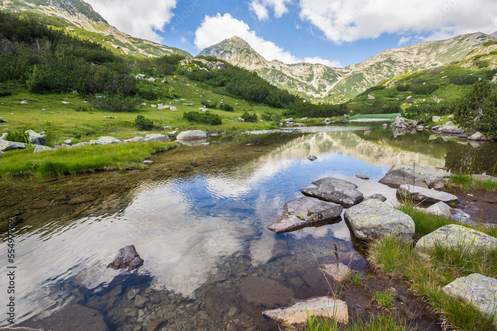Pirin Mountain near Banderitsa River, Bulgaria Pirin Mountain near Banderitsa River, Bulgaria