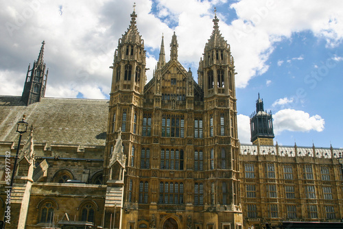 London  England  in the Summer looking at Westminster Abby