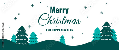 Merry Christmas Banner Template for Social Media or Print Media. Suitable to use on Christmas event. Also suitable for uploading social media at Christmas event