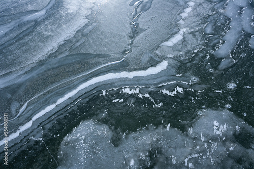 patterns on ice, winter landscape, texture background