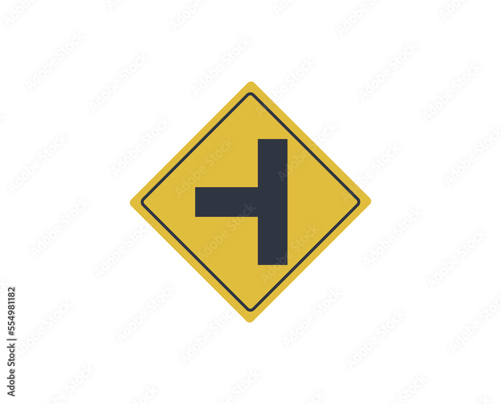 Isolated side turn traffic sign. Flat design.
Isolated side turn traffic sign. Flat design.