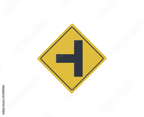Free Download Isolated side turn traffic sign. Flat design.
 - GFXLoad