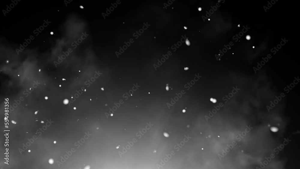 Fototapeta premium Fire embers particles texture overlays . Sparkle burn effect on isolated black background for movie scenes.