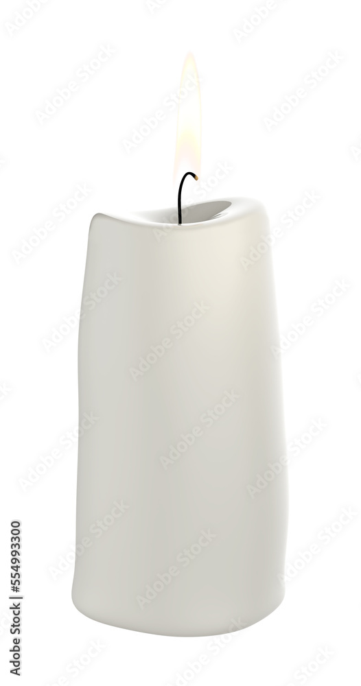 3d illustration od a colored candle 3d illustration od a colored candle