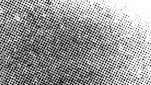 Cuadro en lienzo Texture black grunge rough grid old shabby distressed abstract overlay isolated