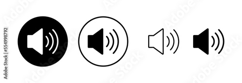 Speaker icon vector illustration. volume sign and symbol. loudspeaker icon. sound symbol