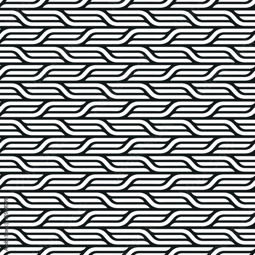 Seamless abstract geometric weave pattern background