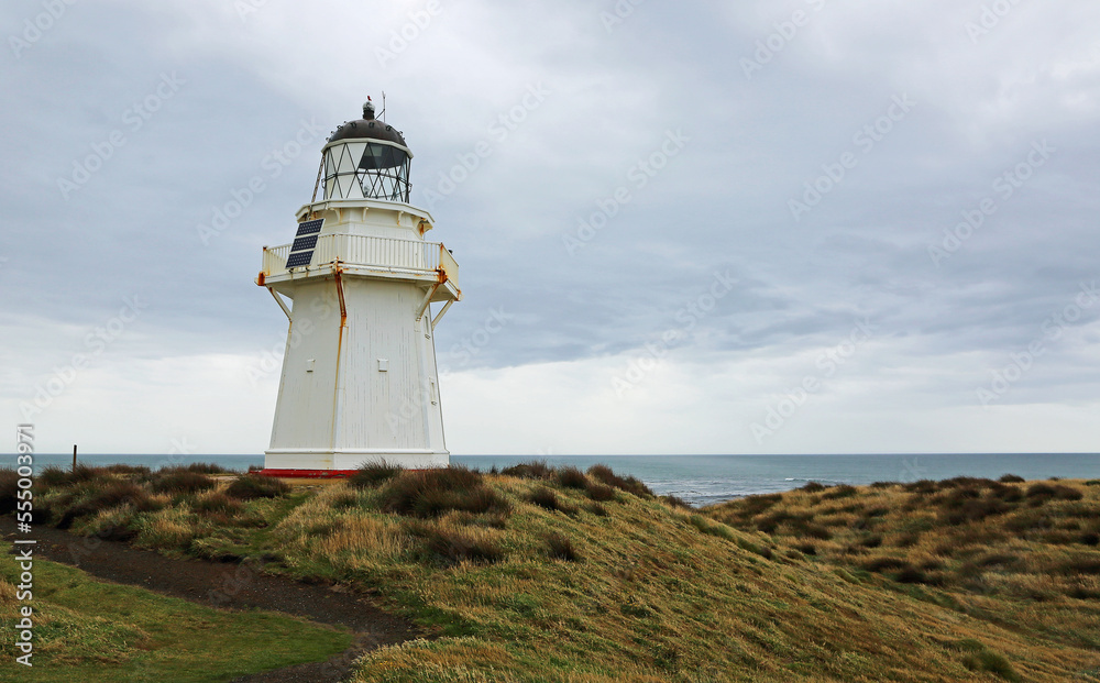 Landscape with Waipapa Lighthouse - New Zealand