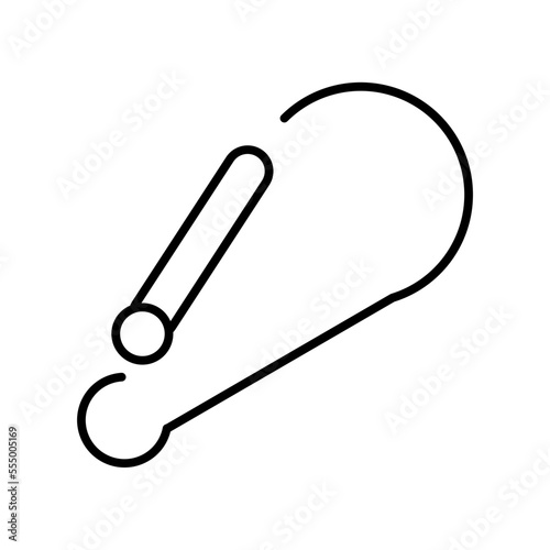 carabiner line icon