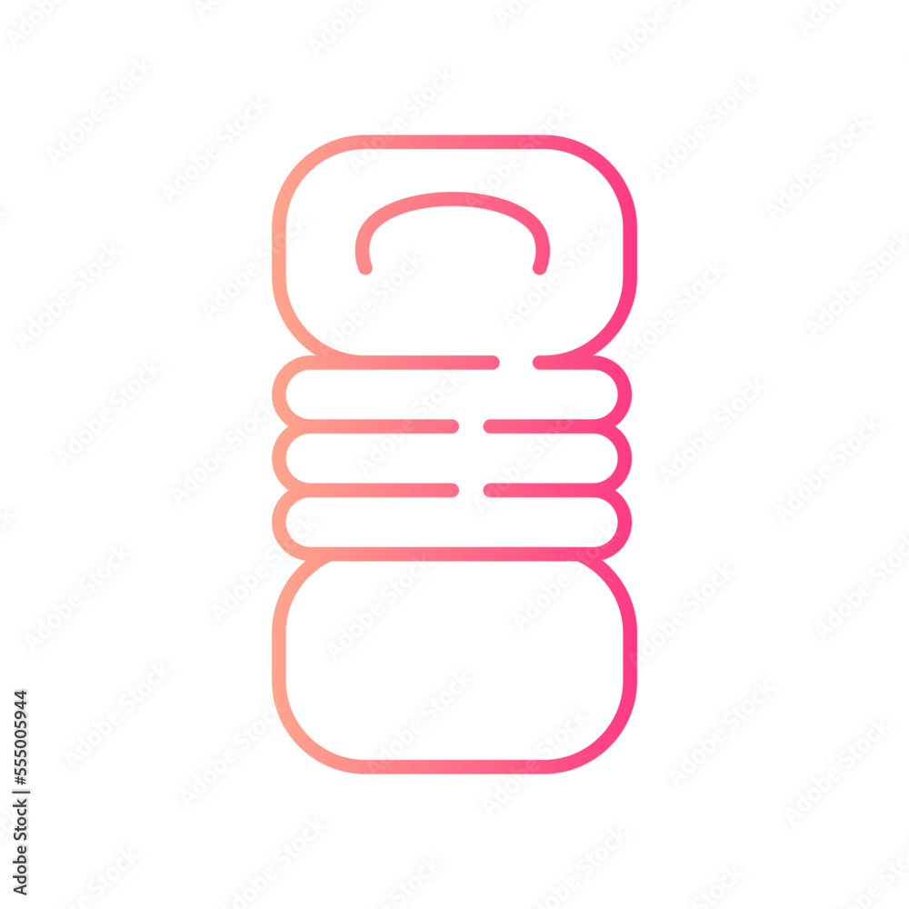 sleeping bag gradient icon sleeping bag gradient icon
