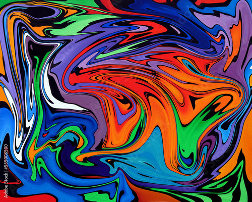 colorful abstract liquid background © Sigit