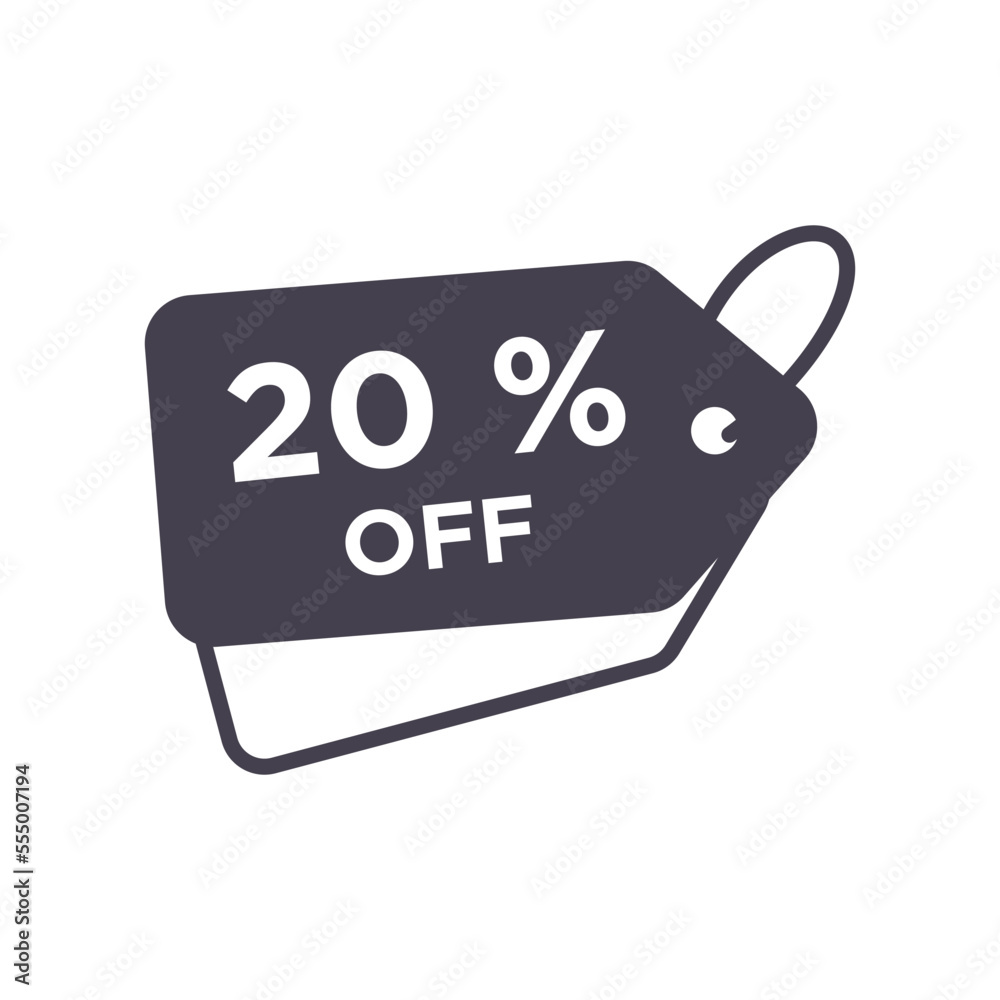 Discount icon vector design templates Discount icon vector design templates