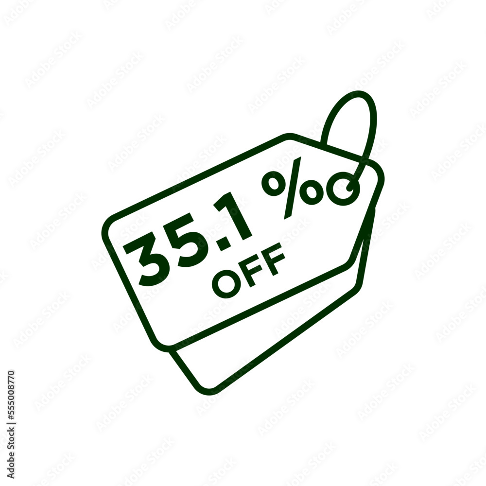 Discount icon vector design templates