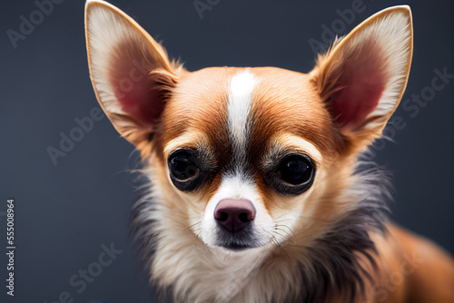 portrait of a cute little chihuahua puppy, generative AI