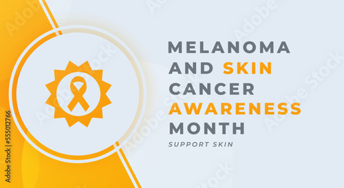 Happy Melanoma and Skin Cancer Awareness Month Celebration Vector Design Illustration for Background, Poster, Banner, Advertising, Greeting Card