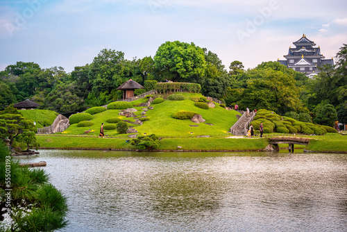 Okayama Korakuen Garden is considered one of the three great gardens of Japan photo