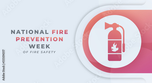 Happy National Fire Prevention Week Celebration Vector Design Illustration for Background, Poster, Banner, Advertising, Greeting Card