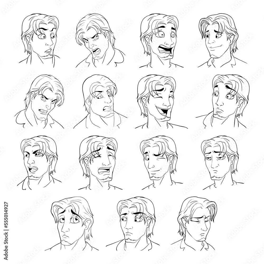 cartoon expression set cartoon expression set