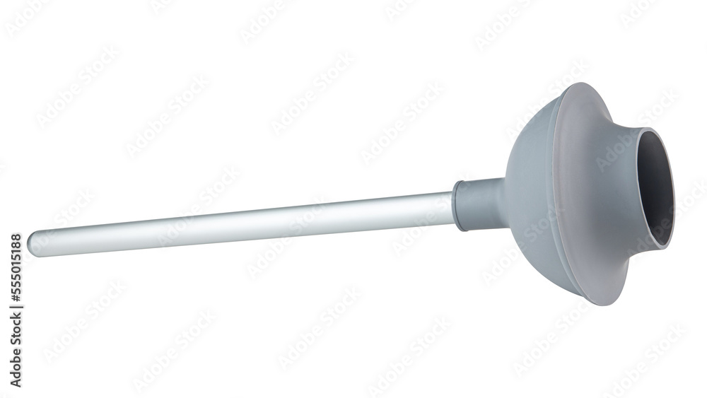 Toilet plunger. Flange plunger for sink, toilet and drains. WC problem
